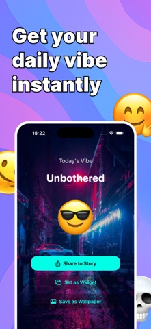 Vibes mood diary and visual widget preview